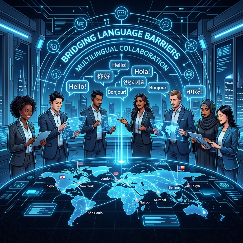 Multilingual Collaboration Graphic